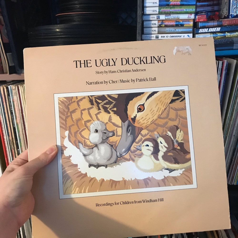 1987 The Ugly Duckling Vinyl Record - Narrated by Cher